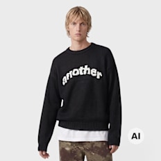 Another Cotton Lab Another Signature Knit Sweater noir