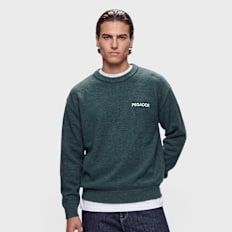 Pegador Luka Oversized Knit Sweater DARK TEAL Schwarz
