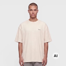 Pegador Signar Oversized Rib Tee bež