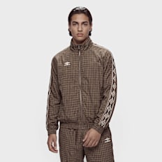 Umbro Checkered Track Jacket castanho