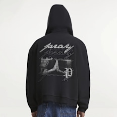 Mister Tee Beyond The Prayer Fluffy Zip Hoody Schwarz