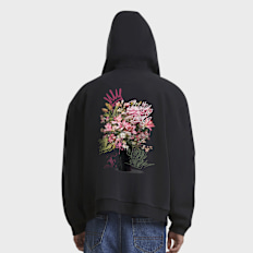 Mister Tee Urban Bloom Fluffy Zip Hoody noir