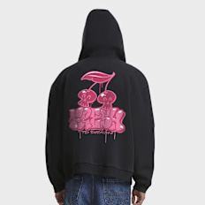 Mister Tee Fresh to Death Cherries Fluffy Zip Hoody Schwarz