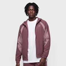 New Balance Color Blocked Woven Jacket czerwony
