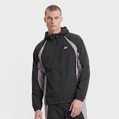 New Balance Color Blocked Woven Jacket preto