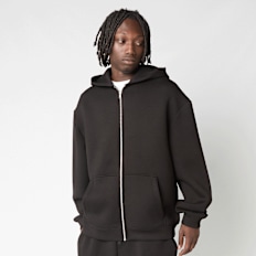 Urban Classics Heavy Scuba Zip Hoody zwart