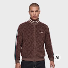 Colucci Velours Checkerboard Trackjacket smeđa
