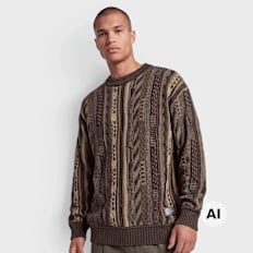 Colucci CREWNECK SWEATER AOP BROWN marrón