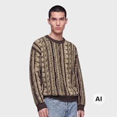 Colucci FLATKNIT SWEATER BROWN braun