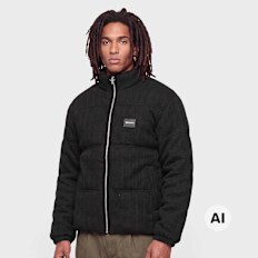 Colucci METAL PLAQUE PUFFERJACKET BLACK noir