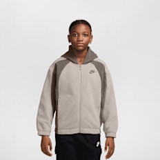 Nike Club Winter Fleece Full-Zip cinzento