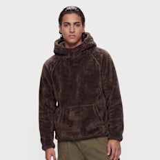 K1X Tag Logo Teddy Hoodie Braun