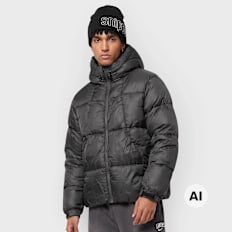 K1X Tag Logo Shiny Puffer negro