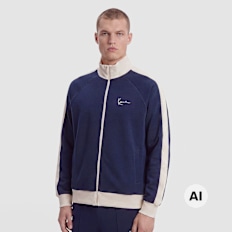 Karl Kani Signature Sidestripe Pique Trackjacket bleu