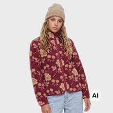 Karl Kani OG Floral Teddy Trackjacket vermelho