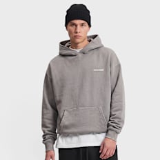 Pegador Logo Oversized Hoodie Washed Indigo Blue czarny