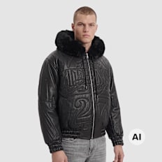 Smoke Rise Eternal Drift Hooded Bomber Nero