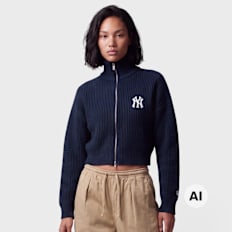 New Era Cropped Knit blauw