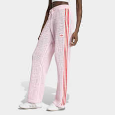 adidas Originals Knitted Crochet Firebird Trackpants lichtroze