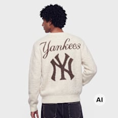 New Era MLB Large Logo Knit Crew beż