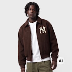 New Era MLB Logo Varsity Jacket czarny