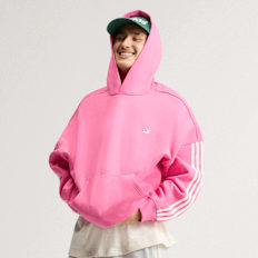 adidas Originals adiSignature 3 Stripes Hoodie Różowy intensywny