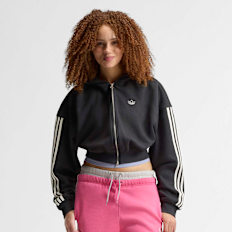 adidas Originals adiSignature 3 Stripes Full Zip Hoodie noir