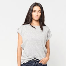 Urban Classics Ladies Extended Shoulder Tee grigio