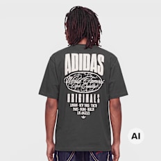 adidas Originals Logo Graphic Tee grigio