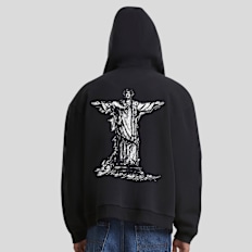 Mister Tee True Faith Fluffy Zip Hoody zwart