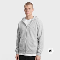 Mister Tee True Faith Fluffy Zip Hoody gris