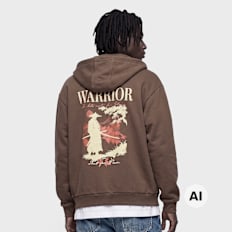 Mister Tee True Warrior Fluffy Zip Hoody castanho