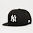 New Era Fitted-Cap 59Fifty Basic MLB New York Yankees noir