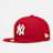 New Era Fitted-Cap 59Fifty Basic MLB New York Yankees rood