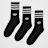 adidas Originals 3 PACK - adicolor Crew Socken schwarz