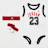 Jordan Jordan 23 Jersey Hat/Bodysuit/Bootie Set 3PC wit