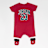 Jordan 23 Romper & Bootie Set rot