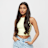 Urban Classics Ladies Cropped Rib Top jaune