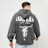 Karl Kani Chest Signature Os Heavy Sweat Full Zip Skull Hoodie grau