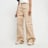 Karl Kani Small Signature Washed Cargo Pants beige