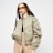 SNIPES Small Logo Padded Cropped Bomber Jacket vert