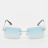 SNIPES Randlose Sonnenbrille blau