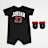 Jordan 23 Romper & Bootie Set schwarz