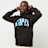 SNIPES Serif Logo Hoodie schwarz