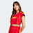 adidas Originals Tiro Cut 3 Stripes Cropped Jersey rot