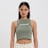 Low Lights Studios Basic Crop Top grün