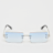 Karl Kani Lunettes de soleil sans monture bleu