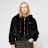 Karl Kani Metal Signature Vegan Fur Zip Hoodie Jacket schwarz