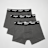SNIPES 3 PACK - Black Tape Boxershorts szary