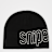 SNIPES Outline Logo Essential Skully Beanie nero